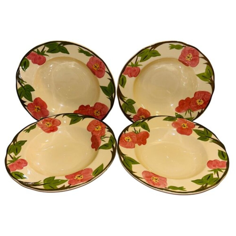 Franciscan Desert Rose Rimmed Soup Bowls -Set of 4